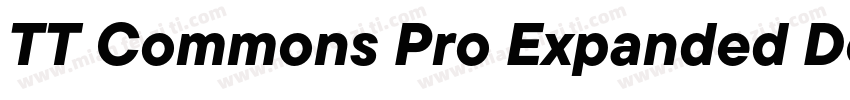 TT Commons Pro Expanded DemiBold字体转换